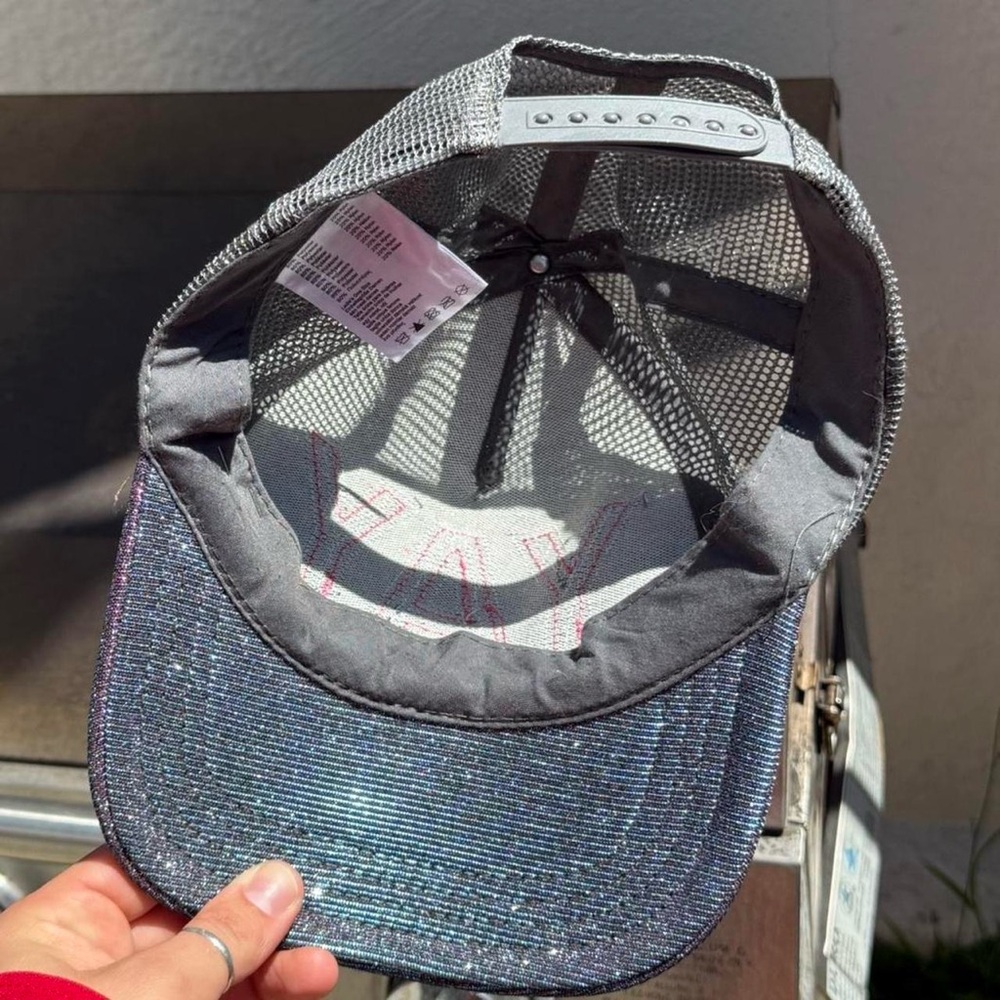 YAY Glitter Mesh Trucker Hat - Picture 3 of 5